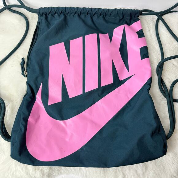 Nike Drawstring Teal Gym Bag‎ Backpack - Picture 2 of 5